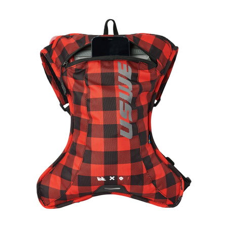 OUTLANDER 2L HYDRATION PACK FLANNEL RED/BLACK - 62-5075-2