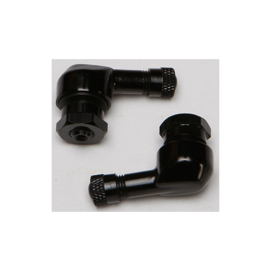 90/90 DEGREE AIR VALVE 8.3MM BLACK - 624-1105BK