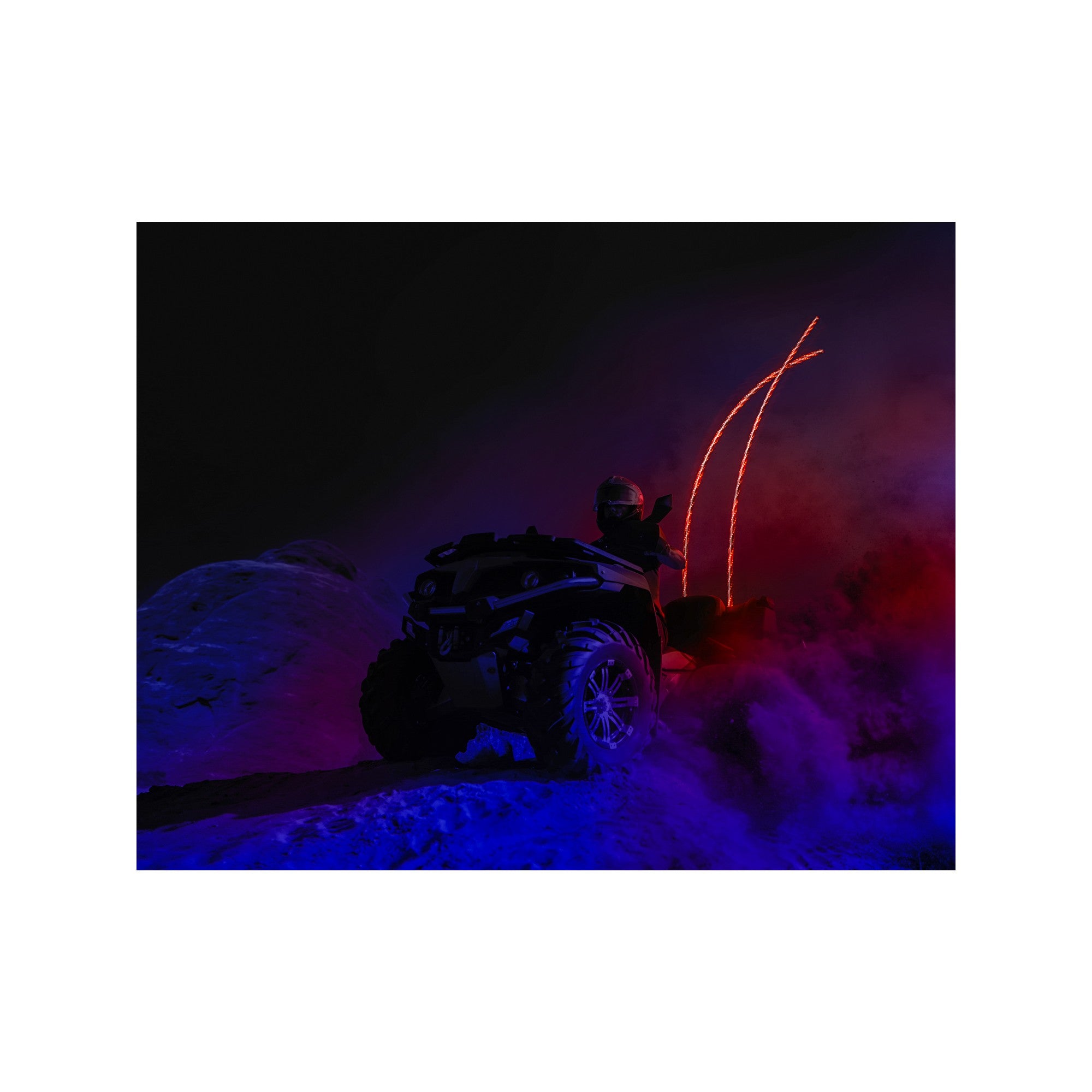 6' RGB LED WHIP WP6 - 63-8066-2