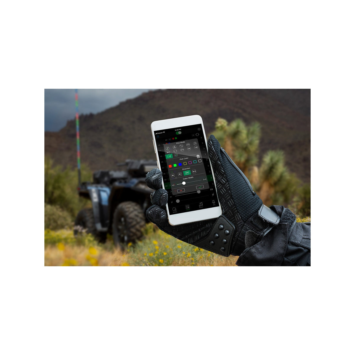 6' LED WHIP W/ BLUE TOOTH - 63-8076-5