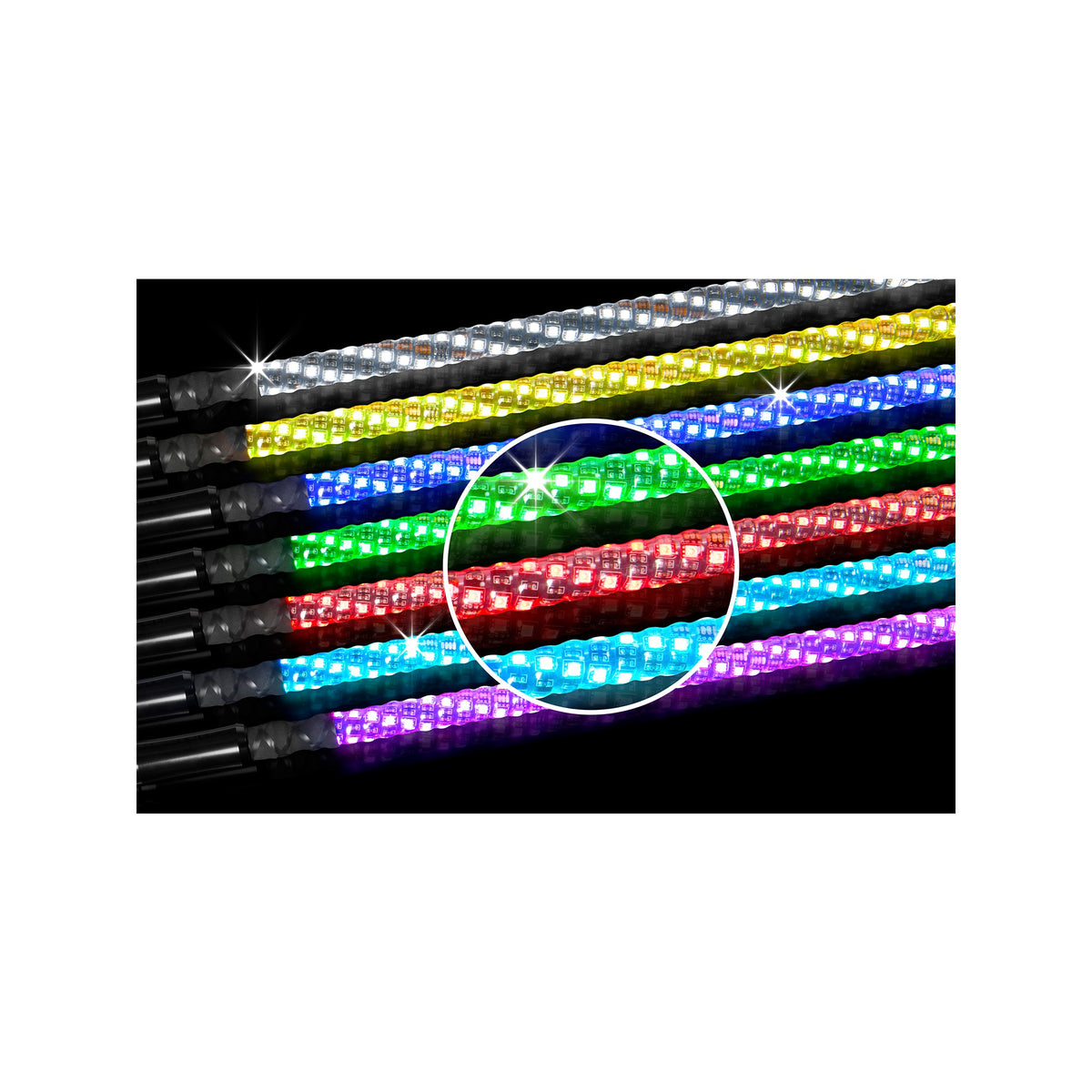 2' RGB LED WHIP FLAG - 63-8092
