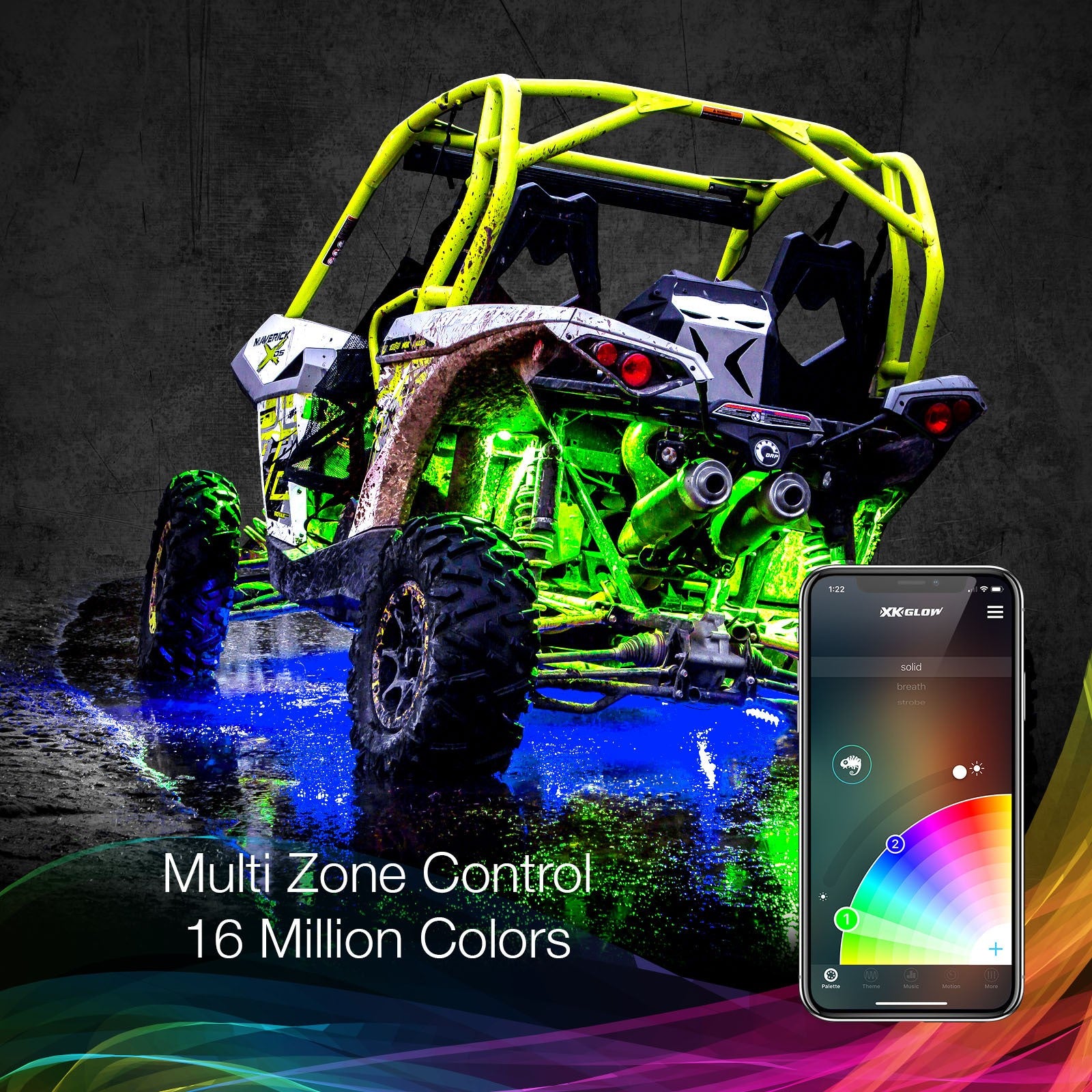 4PC RGB ROCK LIGHT - 653-0045-1