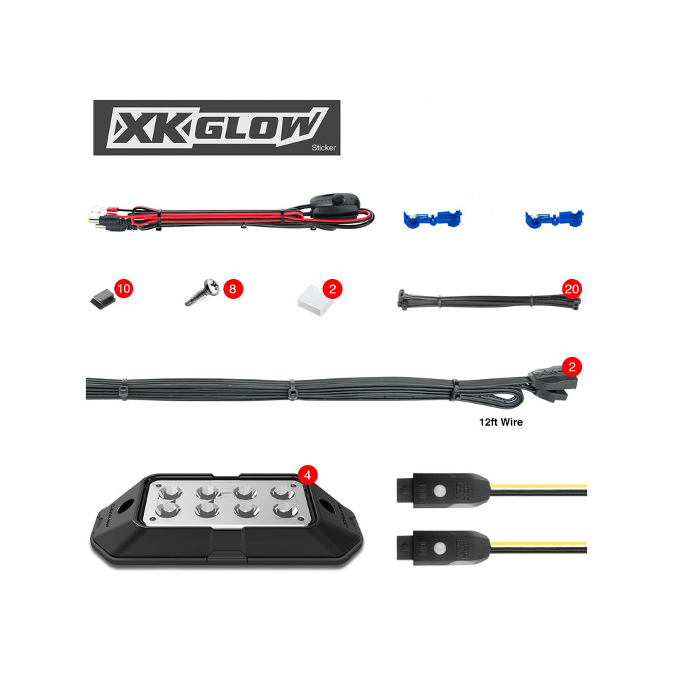 4PC RGB ROCK LIGHT - 653-0045