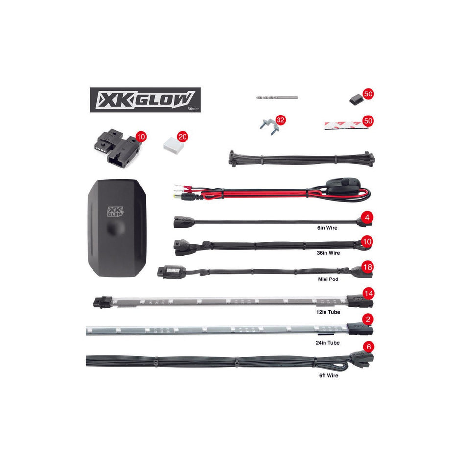 34PC XKCHROME RGB UTV KIT - 653-0047