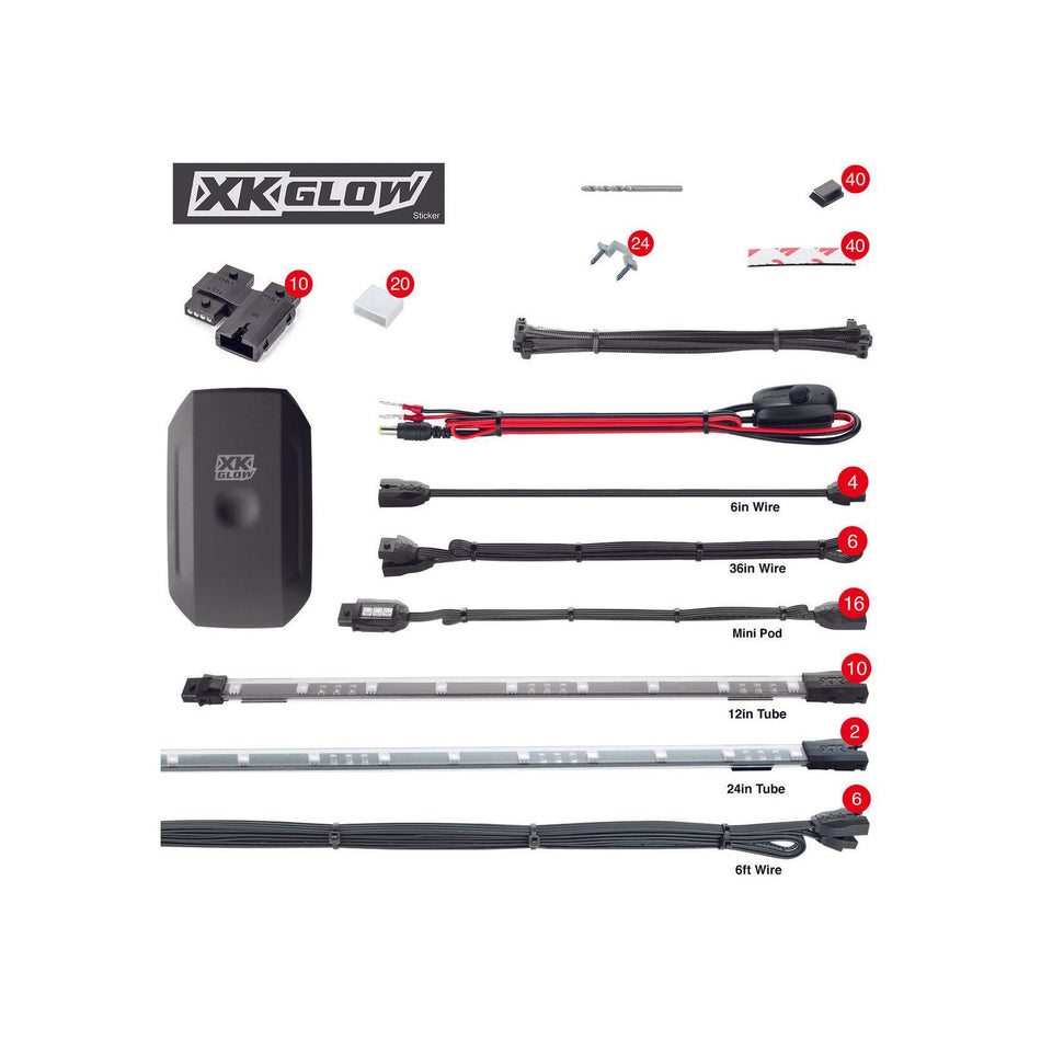 28PC XKCHROME RGB UTV KIT - 653-0048