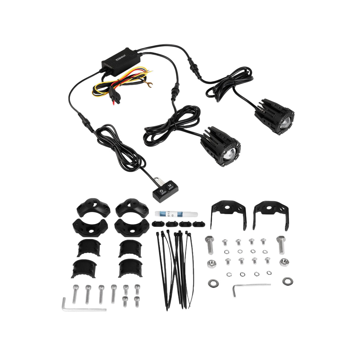 DUAL LED DRIVING LIGHT 2IN WHITE/AMBER - 653-0165