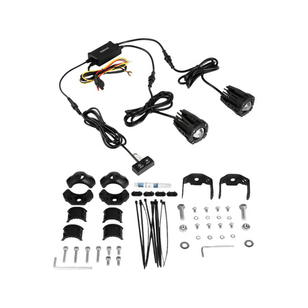 DUAL LED DRIVING LIGHT 2IN WHITE/AMBER - 653-0165