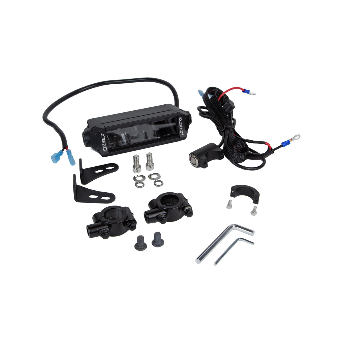 MOTORCYCLE HEADLIGHT KIT 7/8" HANDLEBARS - 653-0179