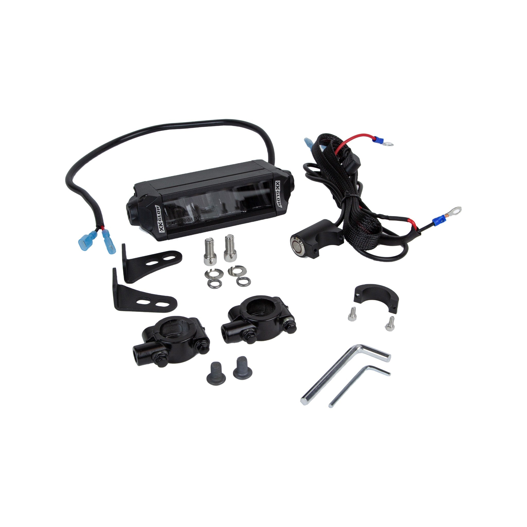 MOTORCYCLE HEADLIGHT KIT 7/8" HANDLEBARS - 653-0179
