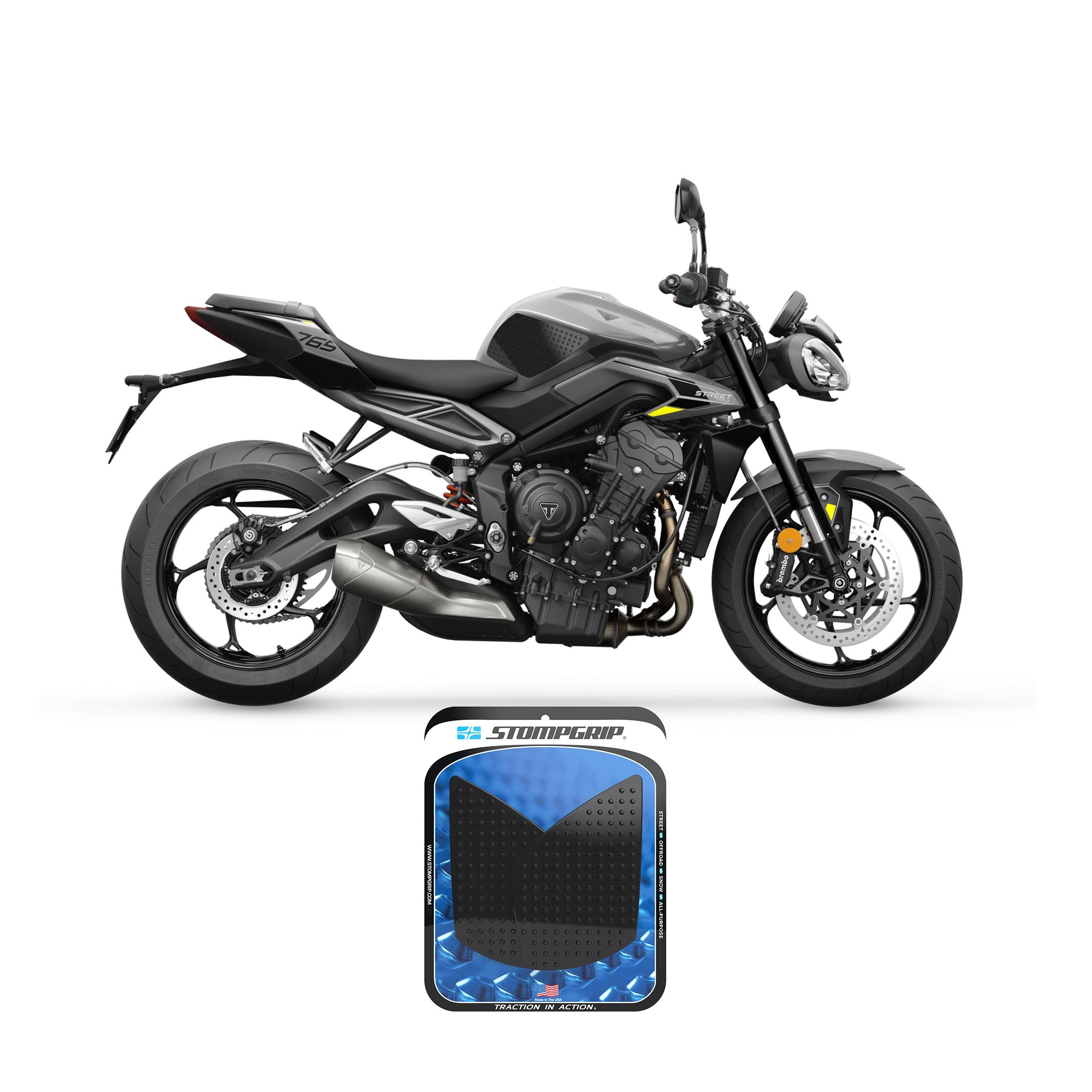 TANK PAD KIT VOLCANO BLACK TRI - 655-13021B