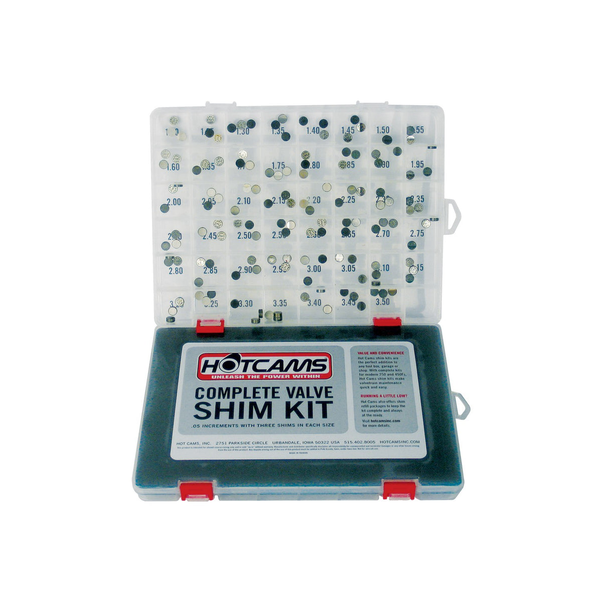 VALVE SHIM KIT 141PC HON/KAW/SUZ/YAM - 68-2072