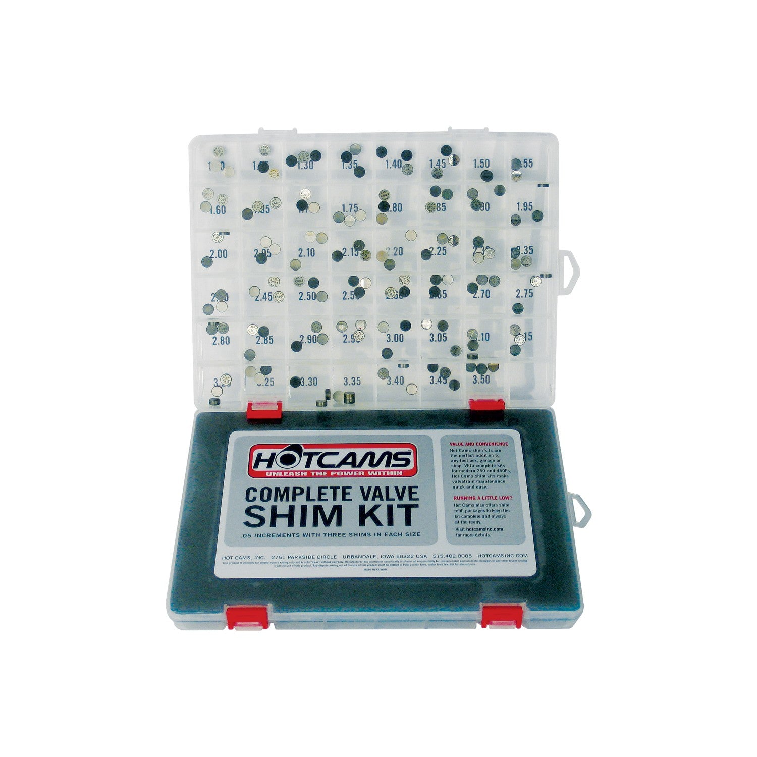 VALVE SHIM KIT 141PC HON/KAW/SUZ/YAM - 68-2072