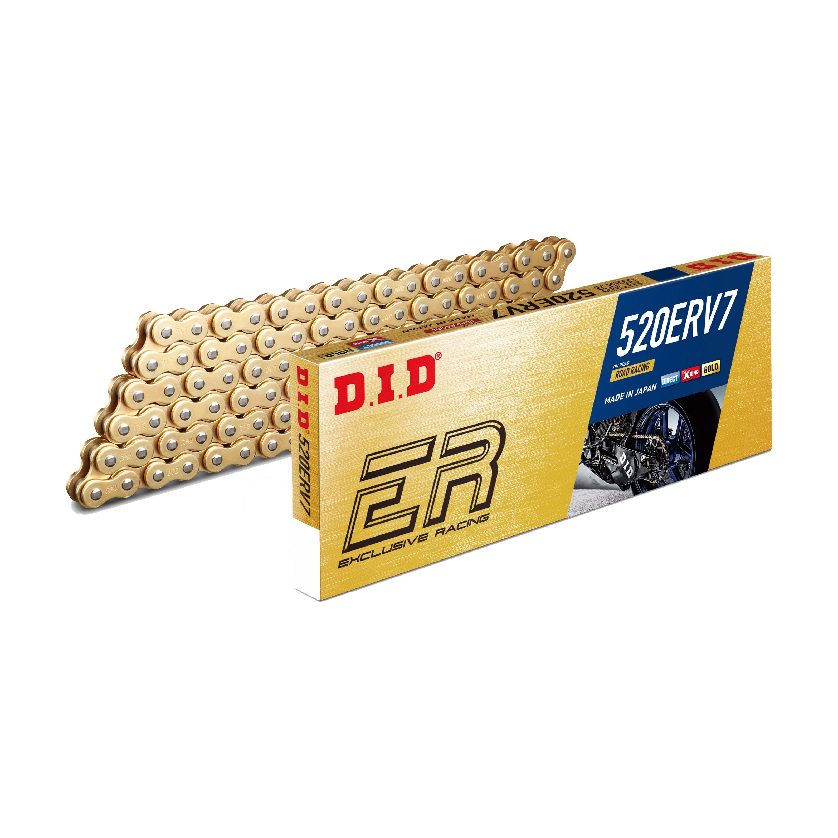 CHAIN 520ERV7 110L GOLD/GOLD - 690-49110G
