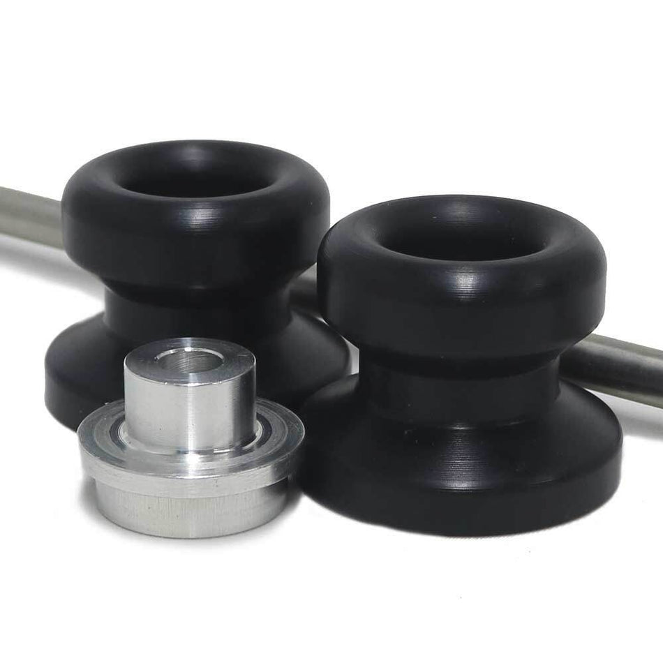 FRONT AXLE SLIDERS BLACK - 71-1865-1