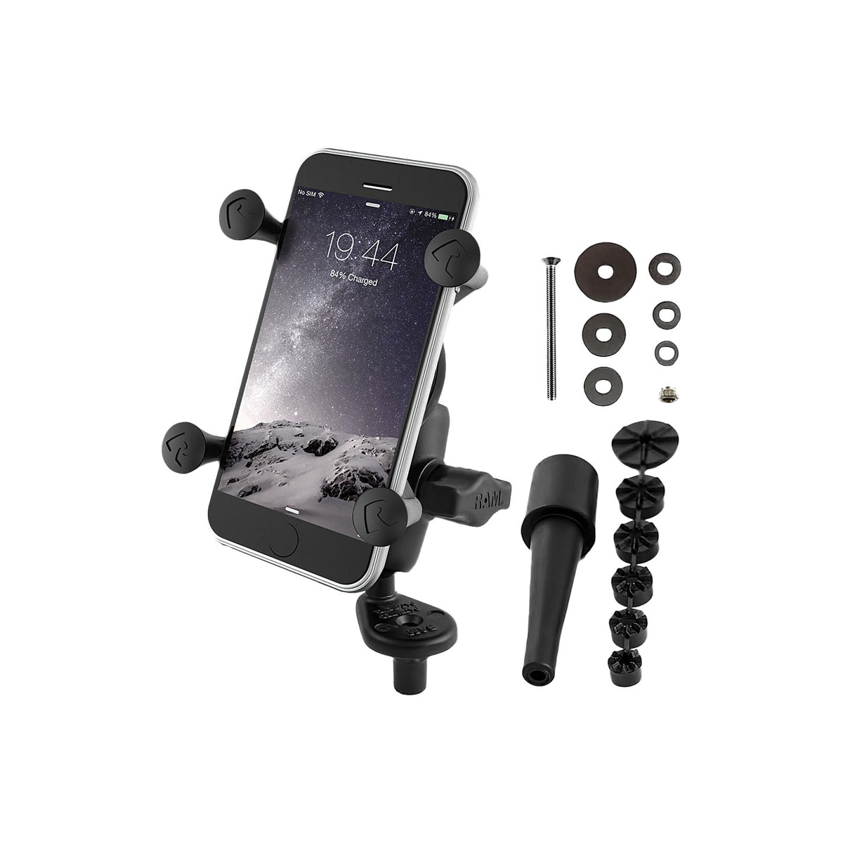 FORK STEM MOUNT W/SHORT DOUBLE SOCKET ARM - 71-7036