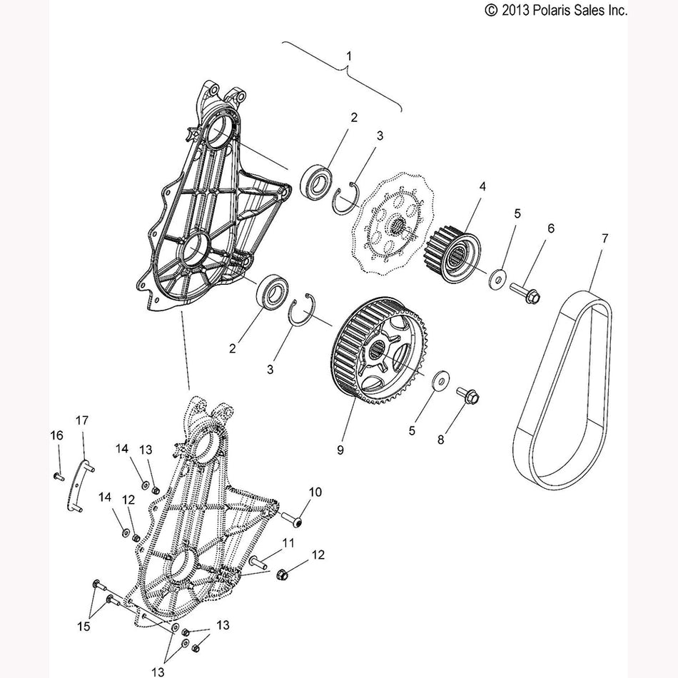 Polaris Snowmobile Quick Drive Belt Kit - 2206328