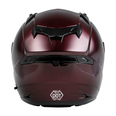 OF-77 OPEN-FACE HELMET WINE RED LG - 72-4859L-1