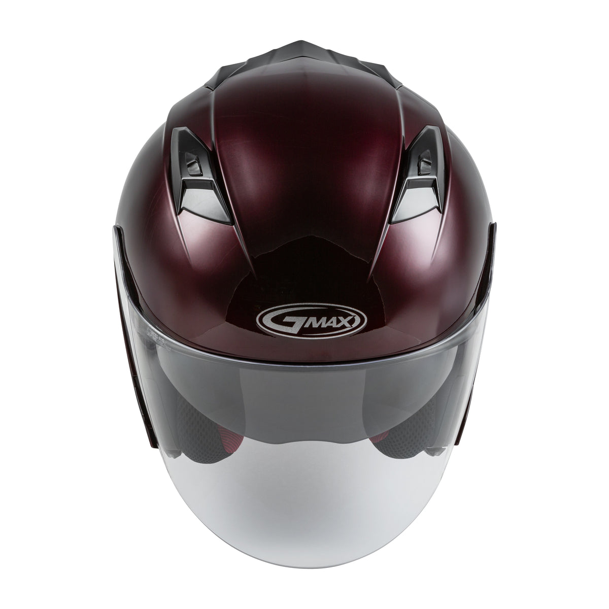 OF-77 OPEN-FACE HELMET WINE RED LG - 72-4859L-2