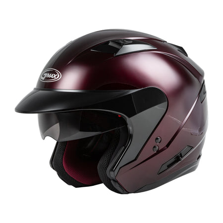 OF-77 OPEN-FACE HELMET WINE RED MD - 72-4859M-5