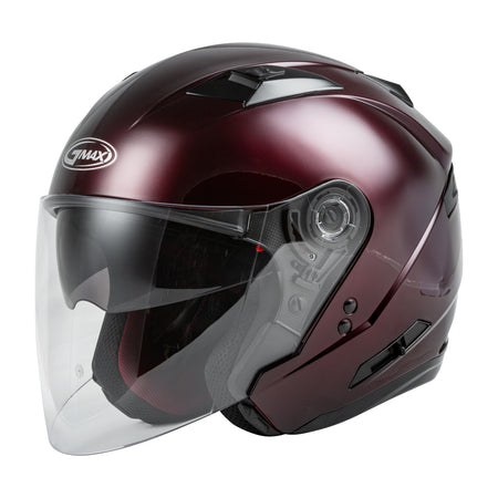 OF-77 OPEN-FACE HELMET WINE RED MD - 72-4859M