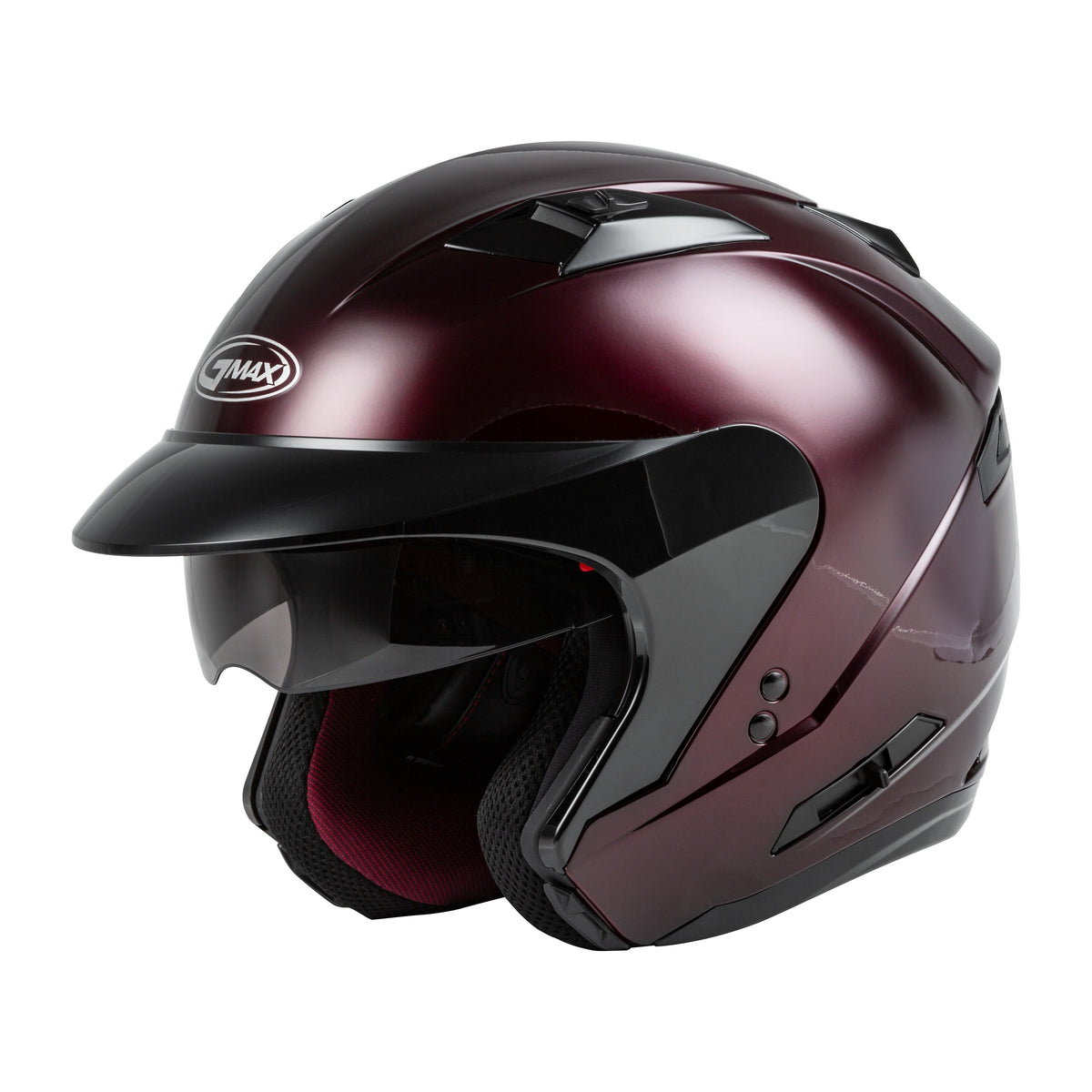 OF-77 OPEN-FACE HELMET WINE RED SM - 72-4859S-5