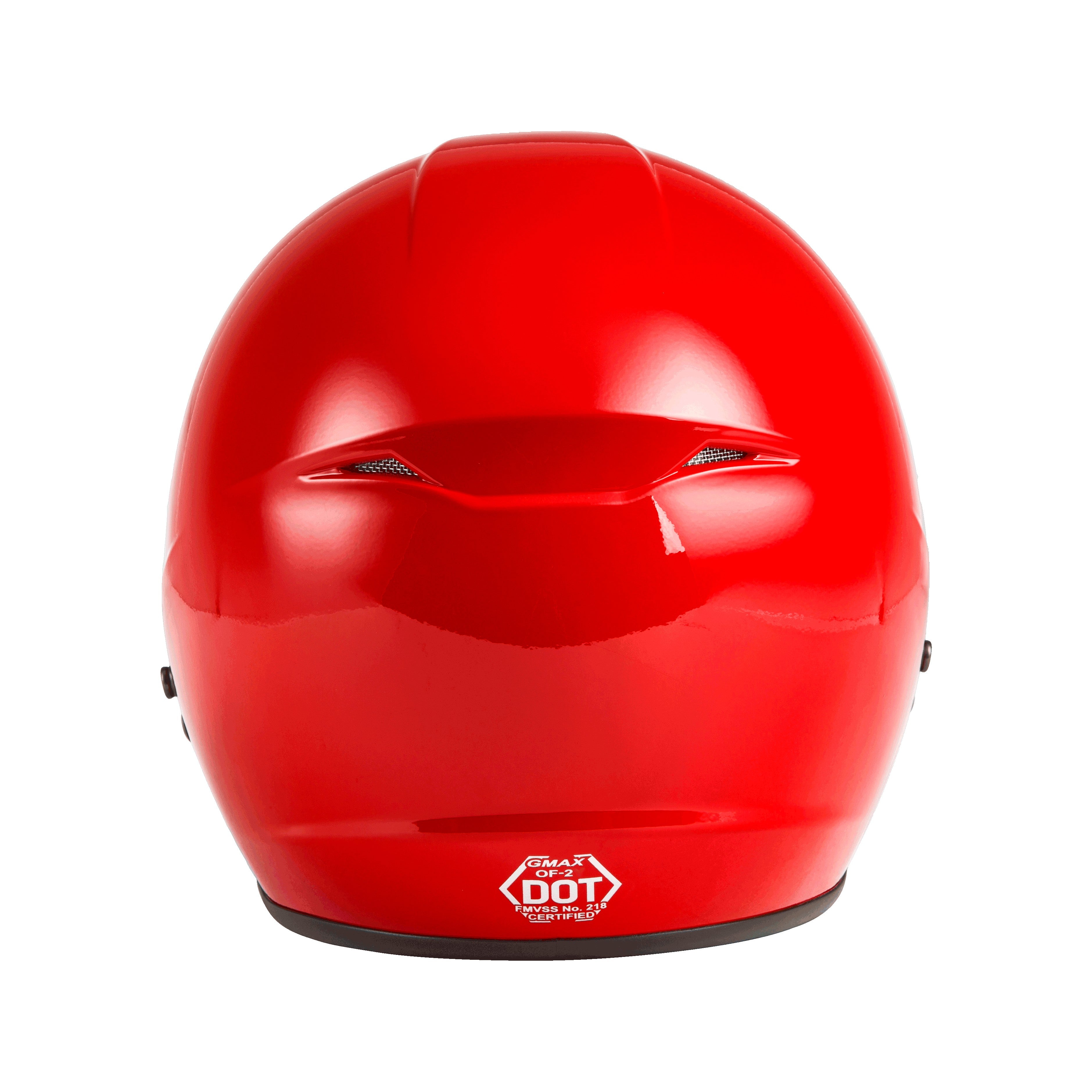 OF-2 OPEN-FACE HELMET RED LG - 72-5364L-2