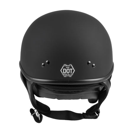 GM-35 HALF HELMET FULL DRESSED MATTE BLACK LG - 72-5421L-1
