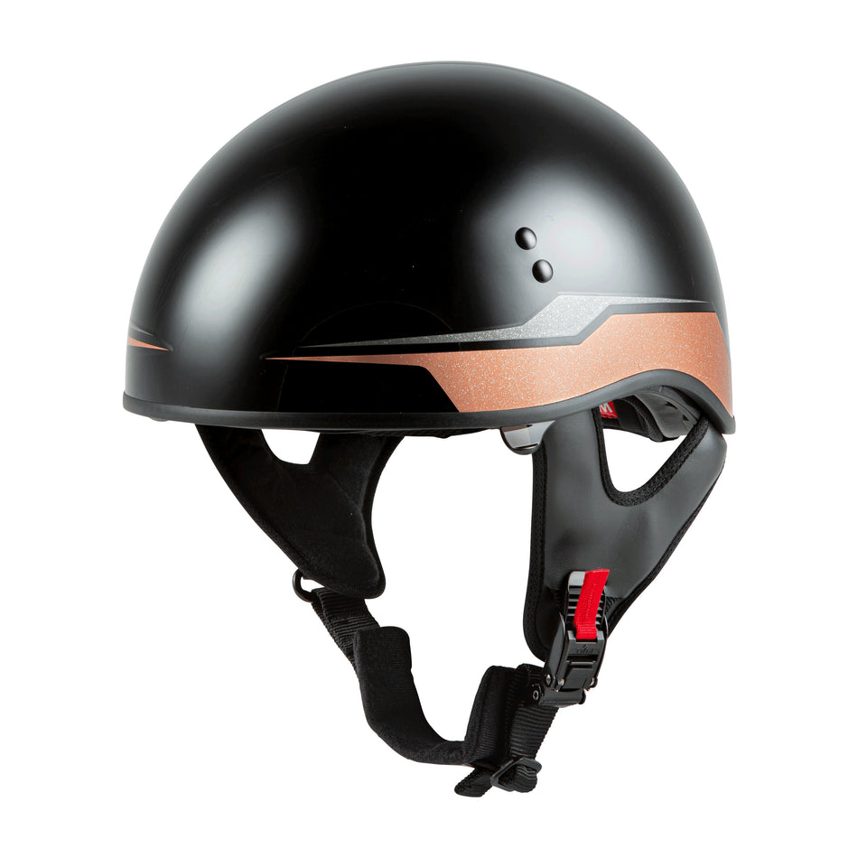 HH-65 HALF HELMET SOURCE NAKED BLACK/COPPER LG - 72-5661L-1