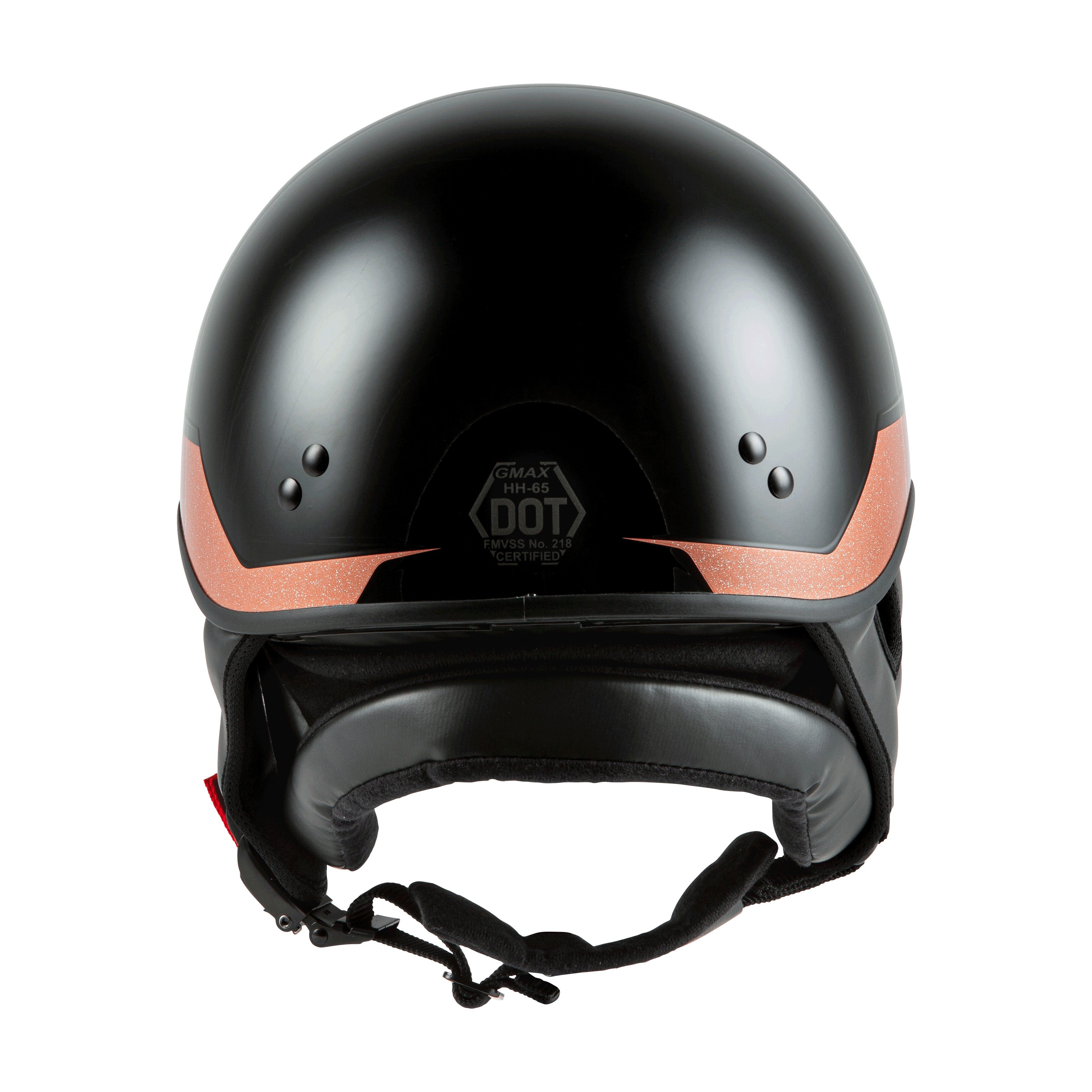 HH-65 HALF HELMET SOURCE NAKED BLACK/COPPER LG - 72-5661L-4