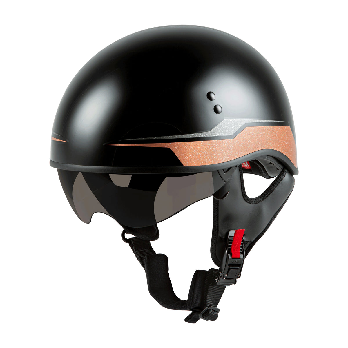 HH-65 HALF HELMET SOURCE NAKED BLACK/COPPER LG - 72-5661L-5