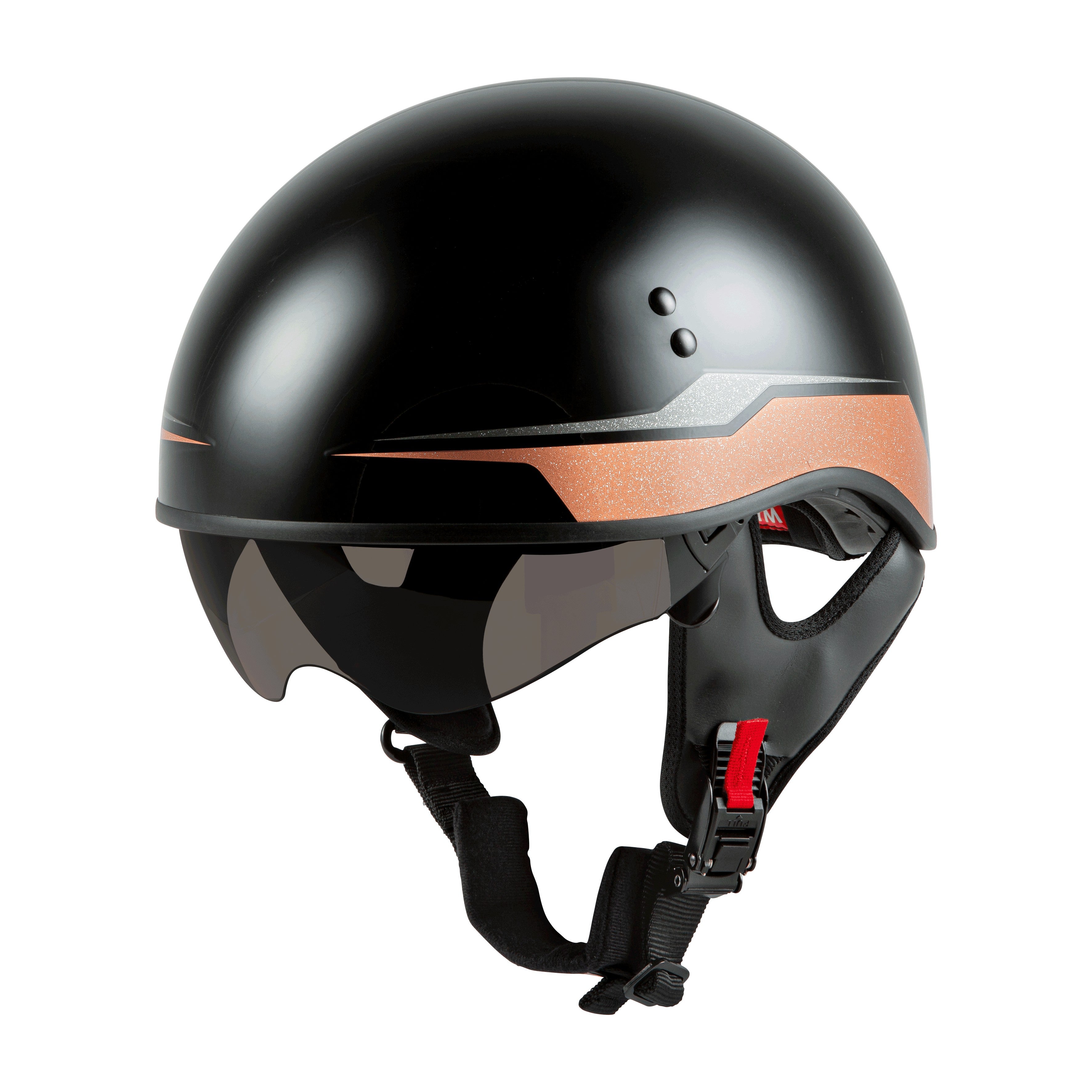 HH-65 HALF HELMET SOURCE NAKED BLACK/COPPER LG - 72-5661L-5