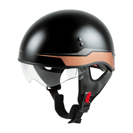 HH-65 HALF HELMET SOURCE NAKED BLACK/COPPER LG - 72-5661L
