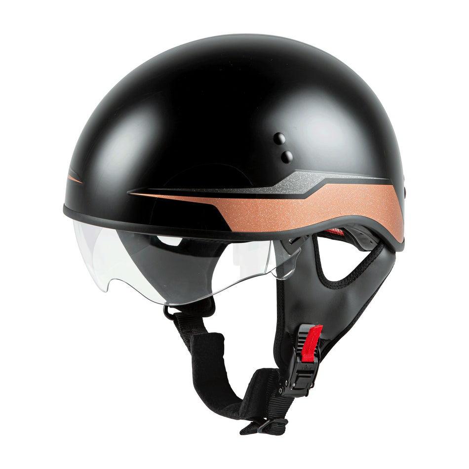 HH-65 HALF HELMET SOURCE NAKED BLACK/COPPER LG - 72-5661L