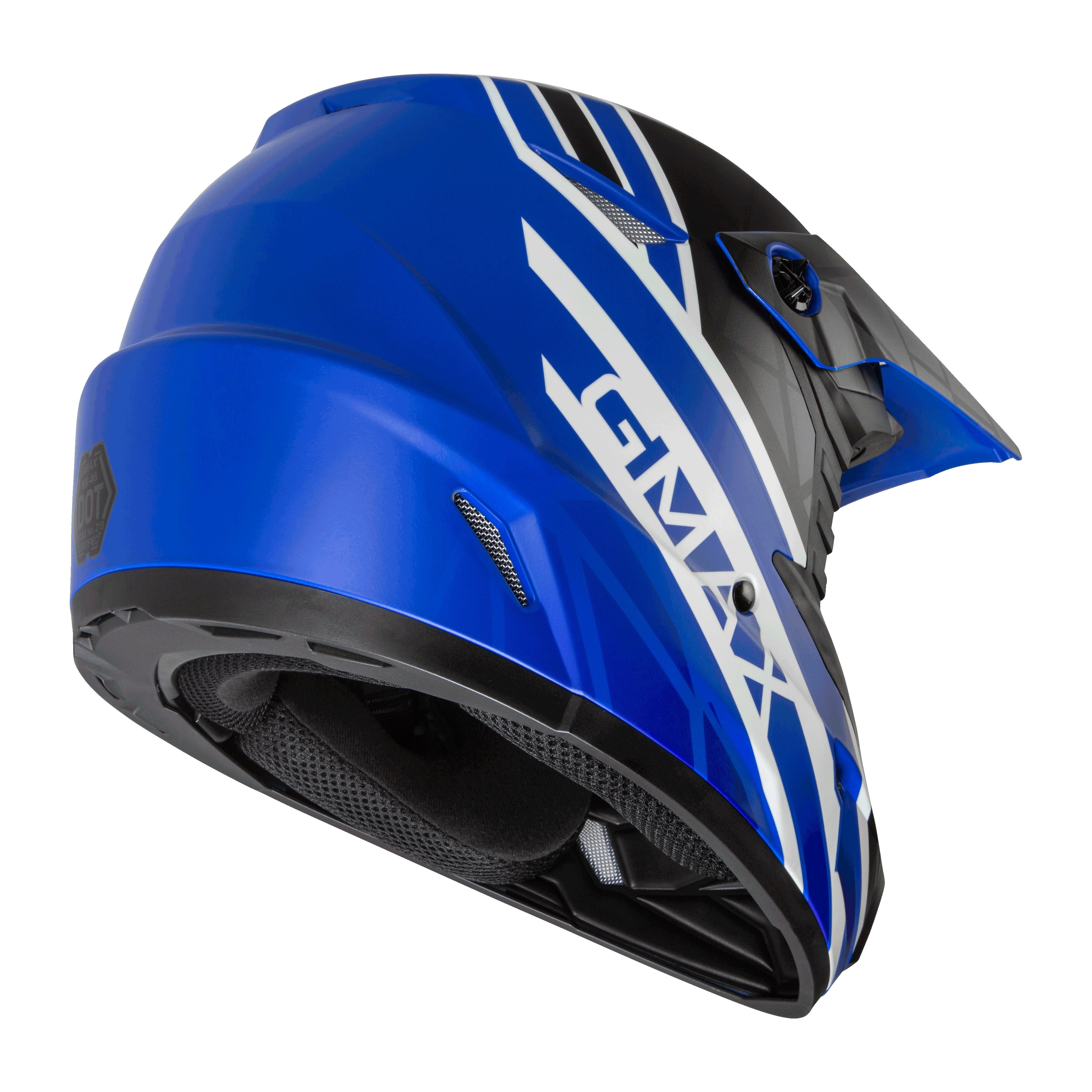 MX-46 OFF-ROAD MEGA HELMET MATTE BLUE/BLACK/WHITE MD - 72-6604M-1