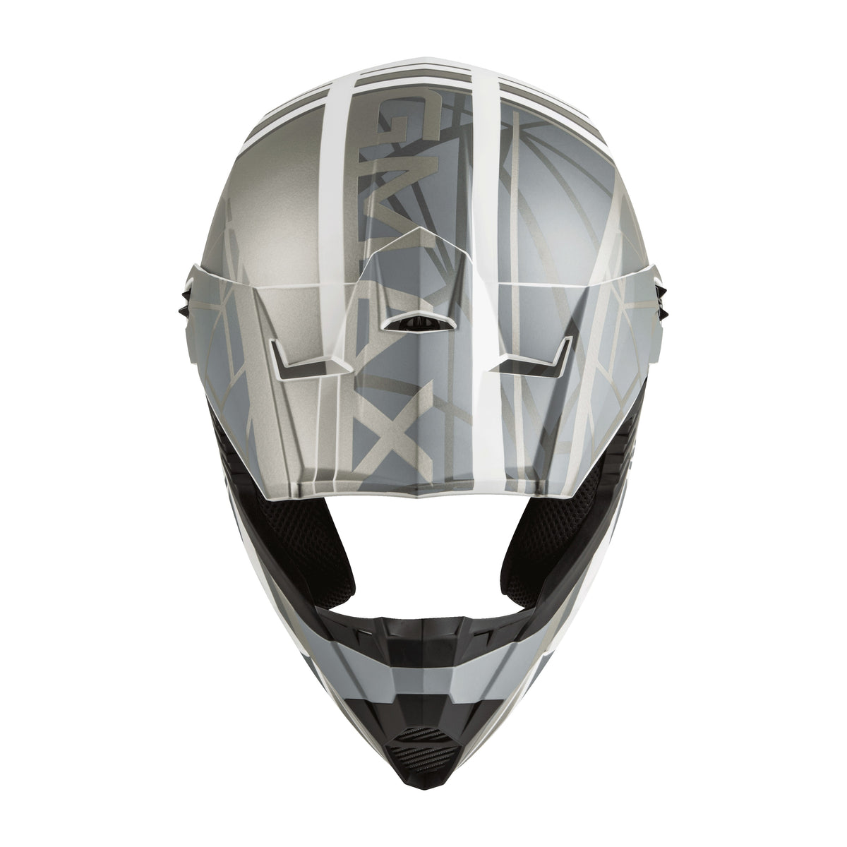 MX-46 OFF-ROAD MEGA HELMET MATTE WHITE/SILVER LG - 72-6605L-2