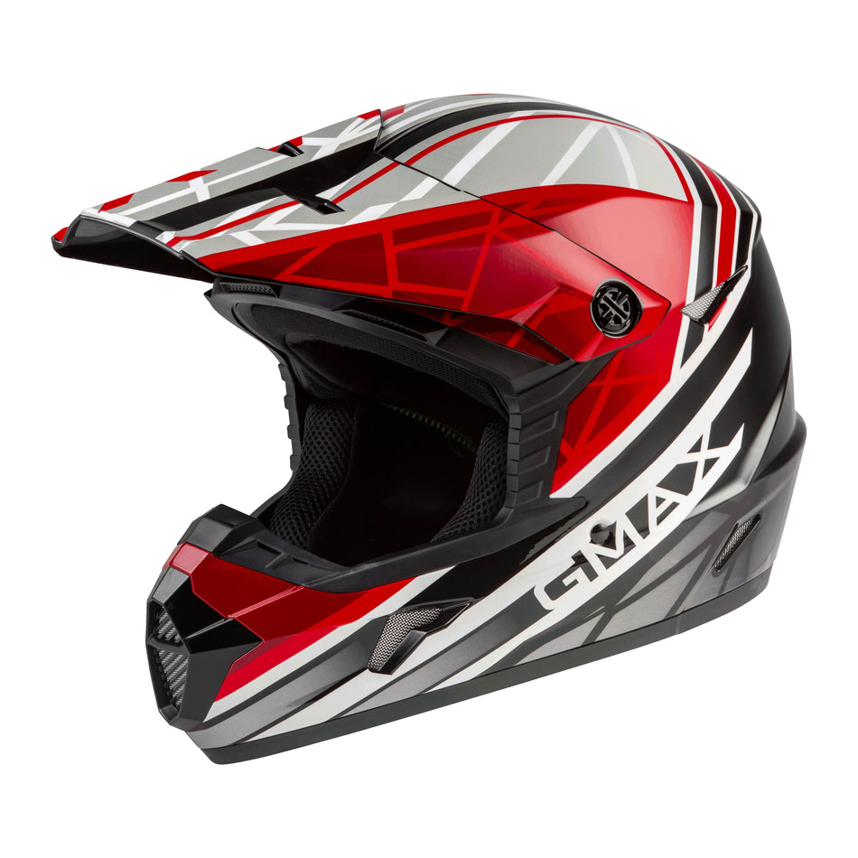 MX-46 OFF-ROAD MEGA HELMET BLACK/RED/WHITE MD - 72-6606M
