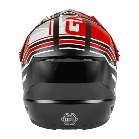 MX-46 OFF-ROAD MEGA HELMET BLACK/RED/WHITE SM - 72-6606S-2