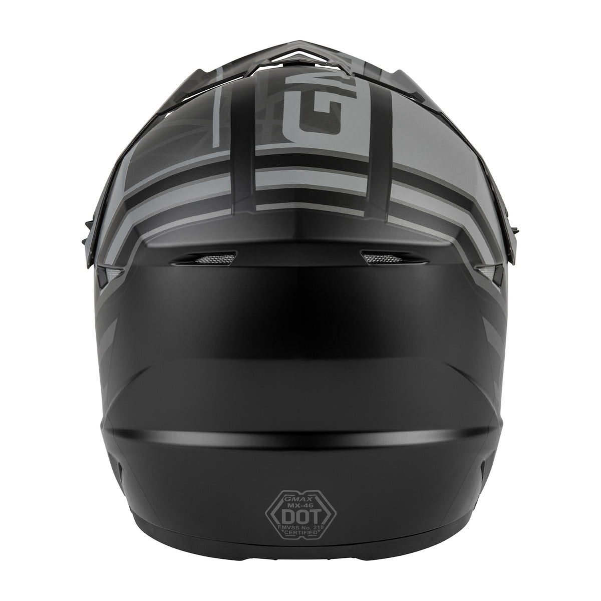 MX-46 OFF-ROAD MEGA HELMET MATTE BLACK/GREY MD - 72-6608M-1