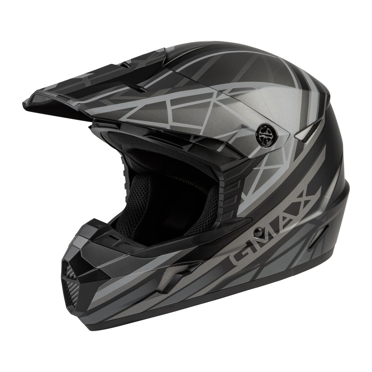 MX-46 OFF-ROAD MEGA HELMET MATTE BLACK/GREY MD - 72-6608M