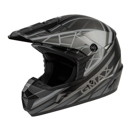 MX-46 OFF-ROAD MEGA HELMET MATTE BLACK/GREY MD - 72-6608M
