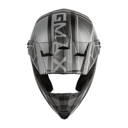 YOUTH MX-46Y OFF-ROAD MEGA HELMET MATTE BLACK/GREY YL - 72-6608YL-2