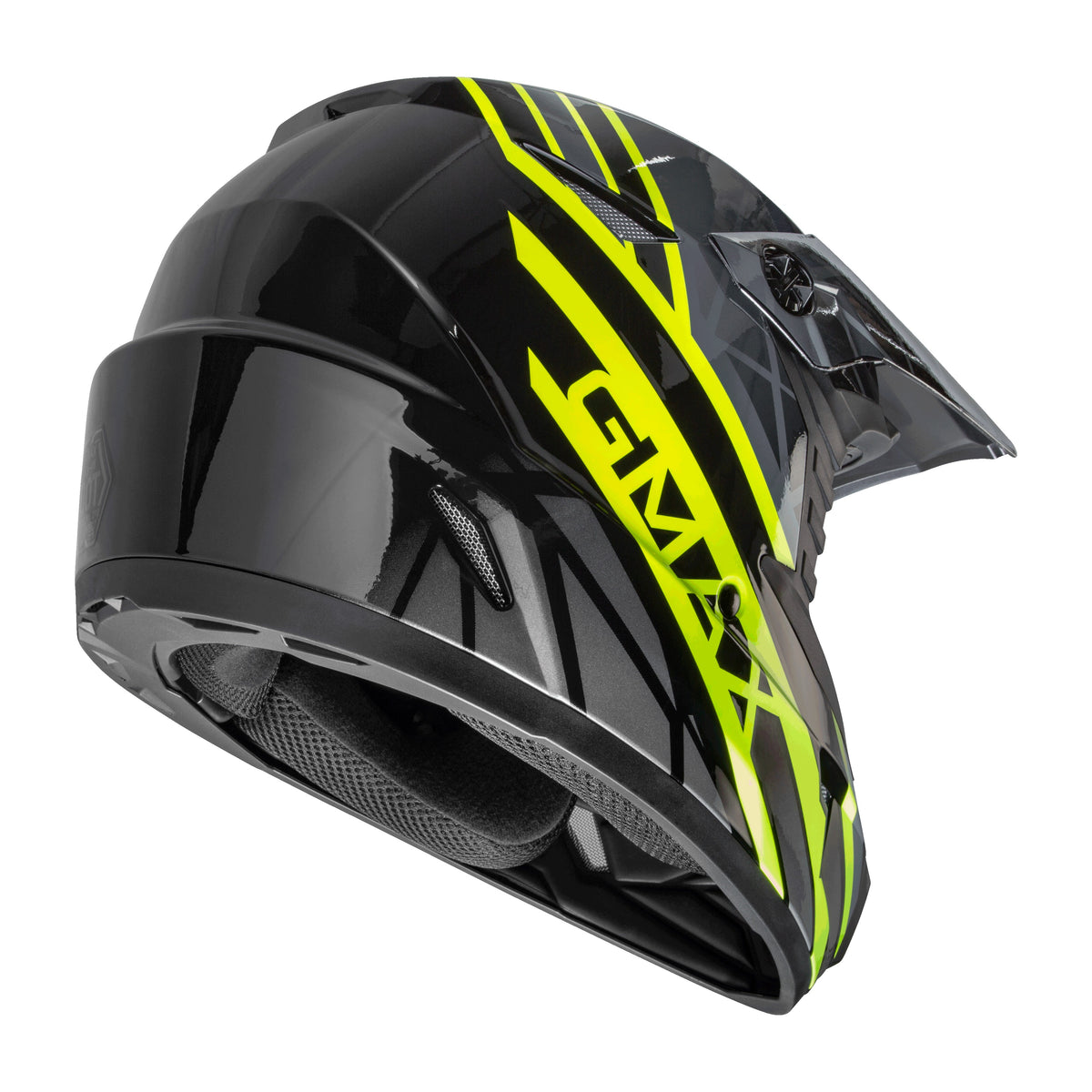 MX-46 OFF-ROAD MEGA HELMET BLACK/HI-VIS/GREY MD - 72-6610M-1