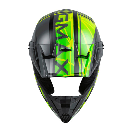 MX-46 OFF-ROAD MEGA HELMET BLACK/HI-VIS/GREY MD - 72-6610M-2