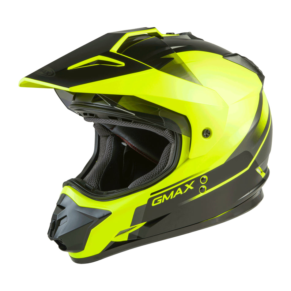 GM-11 DUAL-SPORT SCUD HELMET MATTE HI-VIS/BLACK 2X - 72-70152X