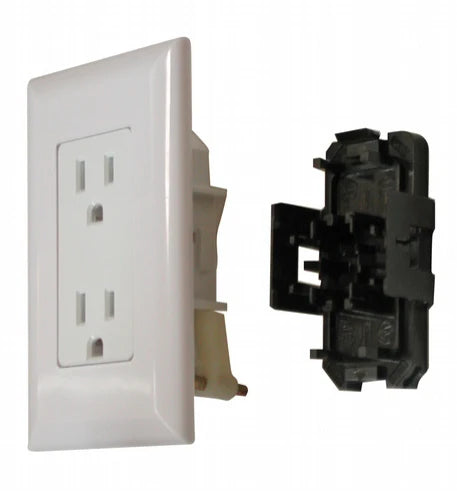 INDOOR/OUTDOOR RECEPTACLE WHITE - 72-7200