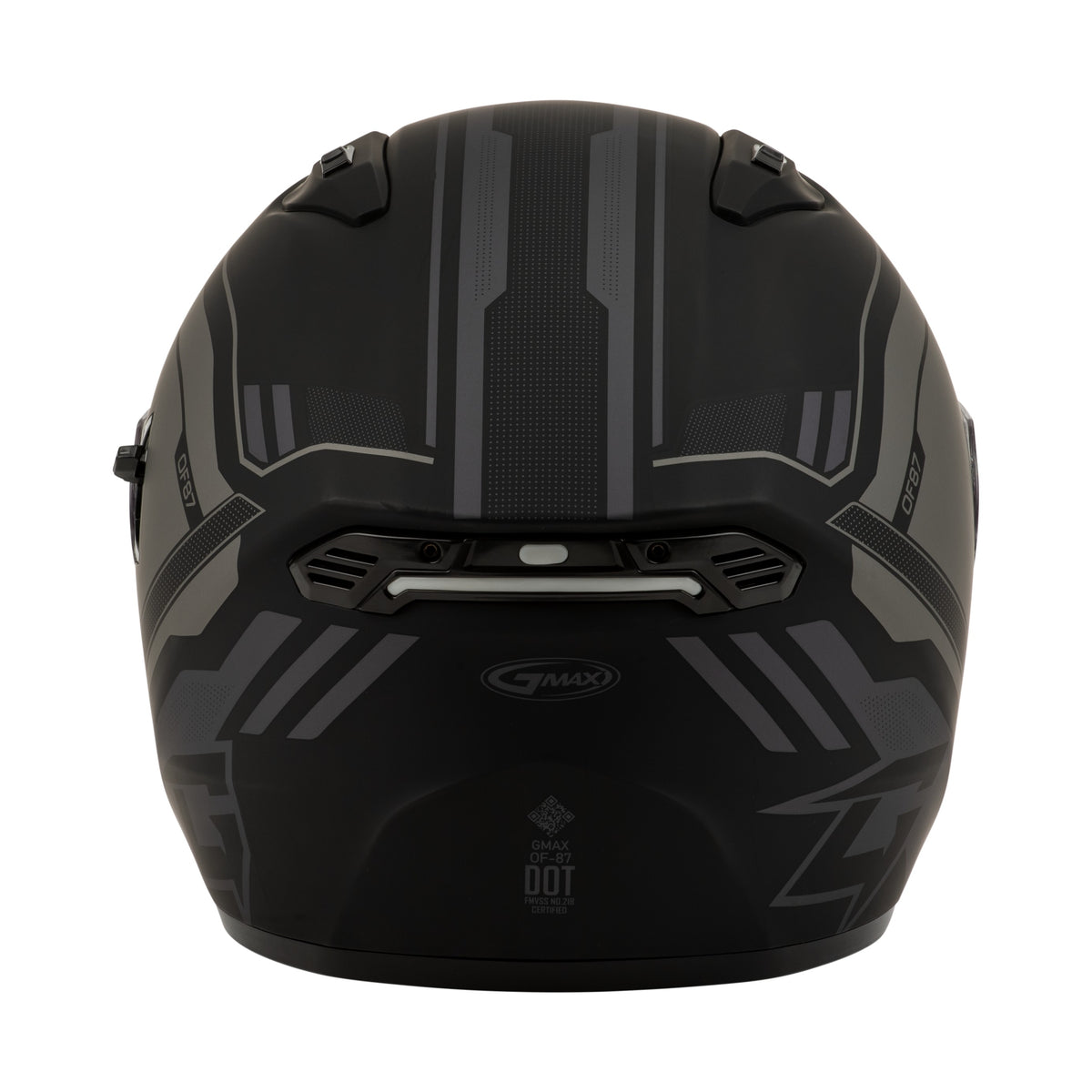 OF-87 DUKE HELMET W/LED LIGHT MATTE BLK/GREY MD - 72-7341M-4