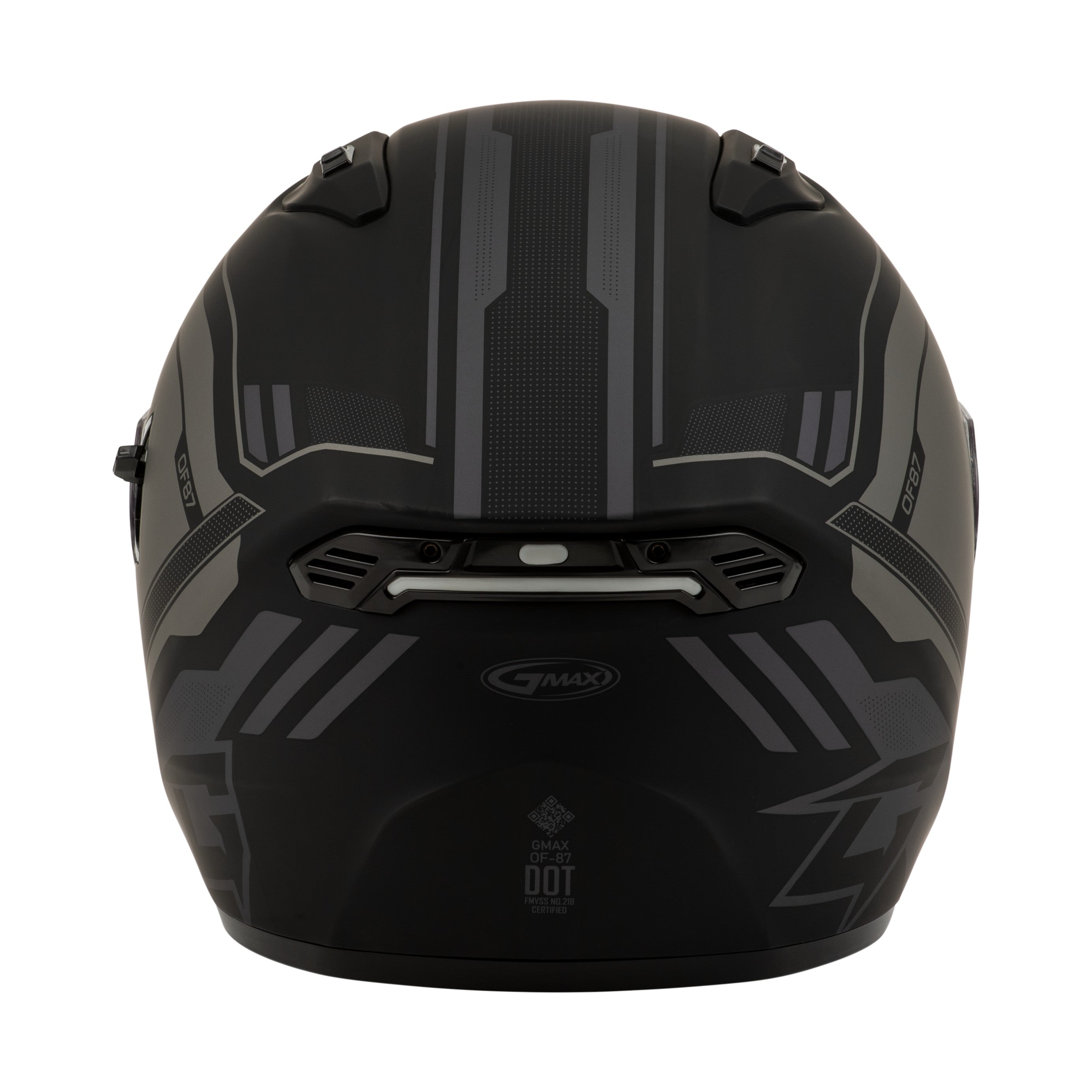 OF-87 DUKE HELMET W/LED LIGHT MATTE BLK/GREY MD - 72-7341M-4