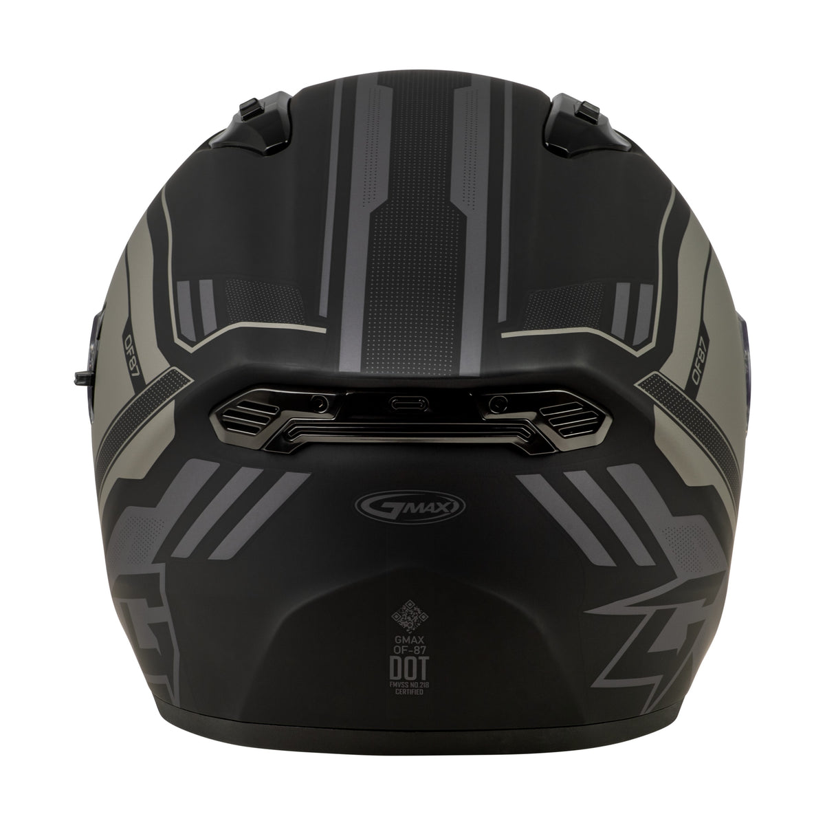 OF-87 DUKE HELMET MATTE BLACK/GREY MD - 72-7349M-3