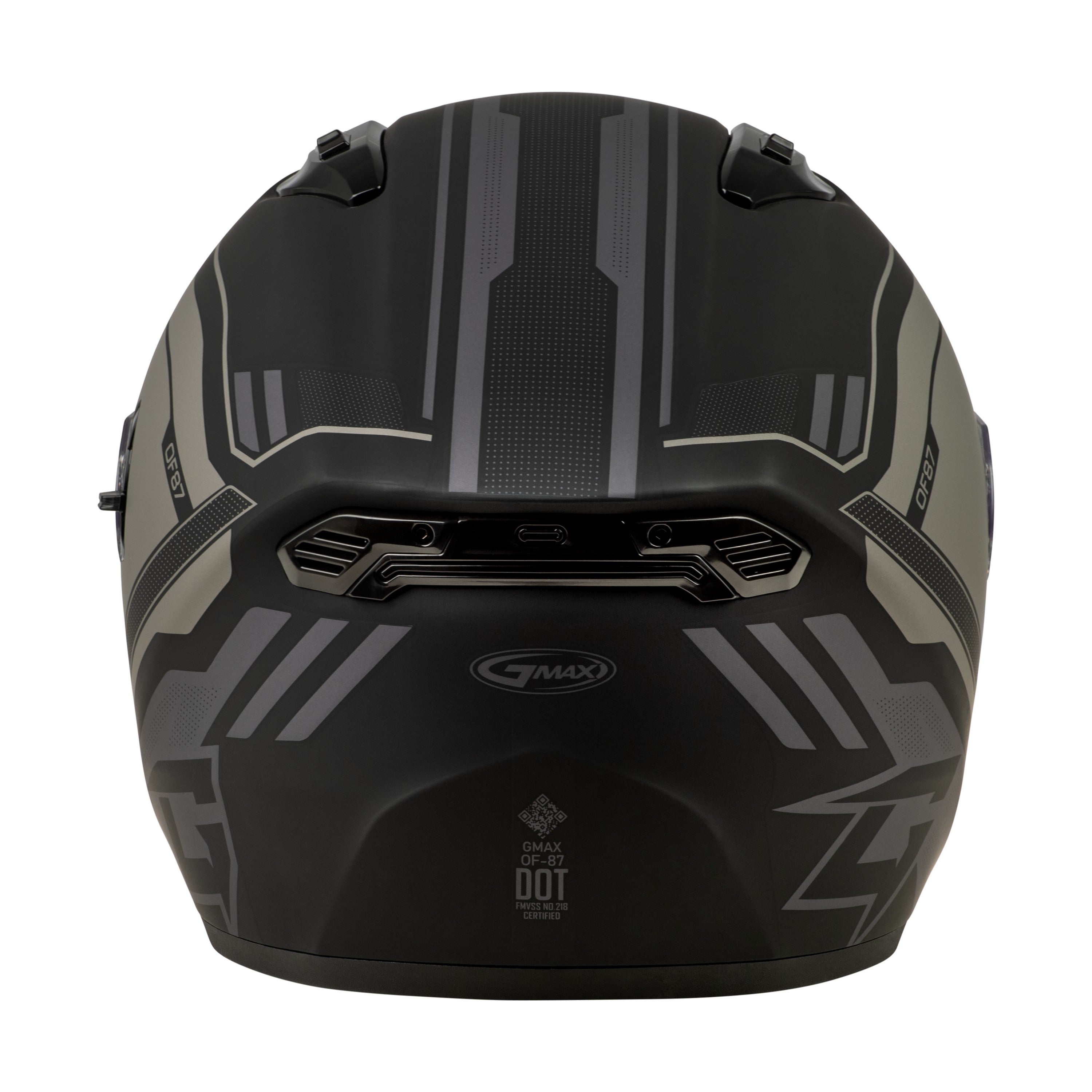 OF-87 DUKE HELMET MATTE BLACK/GREY MD - 72-7349M-3