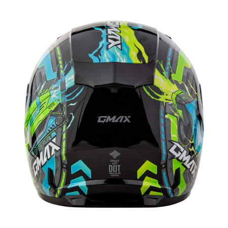 GM-49Y CHARGE HELMET BLACK/BLUE/GREEN YS - 72-7503YS-1